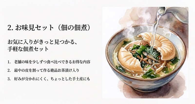 【佃の佃煮】お味見セット