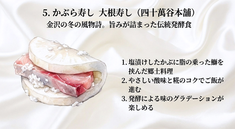 【四十萬谷本舗】かぶら寿し 大根寿し