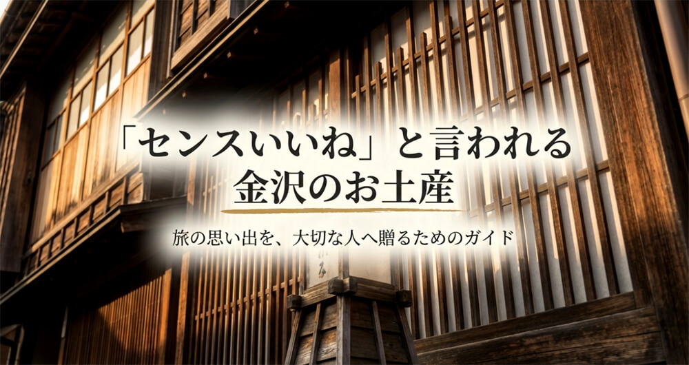 「センスいいね」と言われる金沢のお土産ガイドの表紙