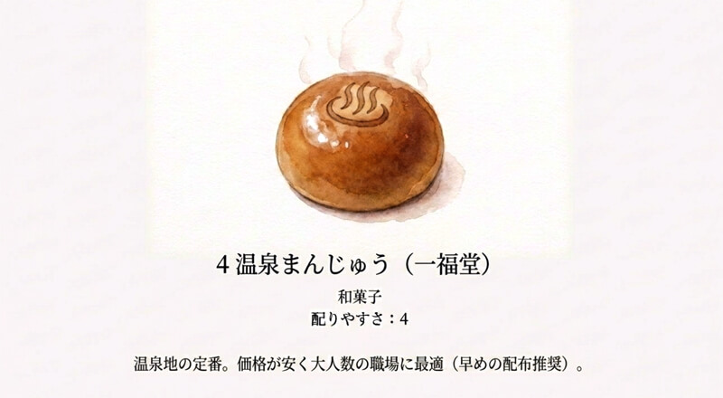 温泉まんじゅう（一福堂）