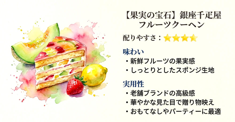 銀座千疋屋 フルーツクーヘン
