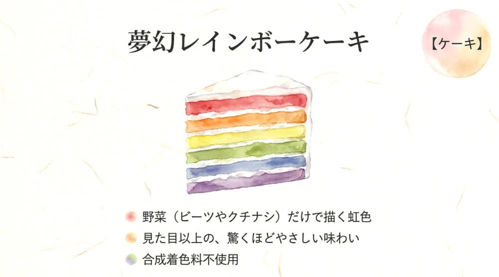 夢幻レインボーケーキ（松竹圓）
