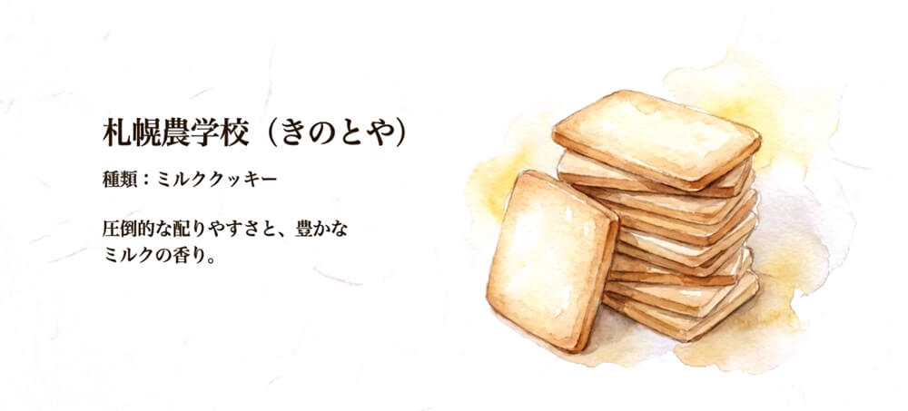札幌農学校 ミルククッキー（きのとや）