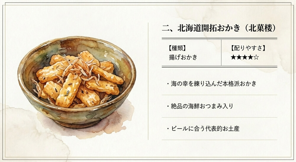 北海道開拓おかき（北菓楼）