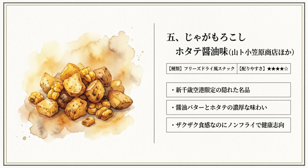 じゃがもろこし ホタテ醤油味