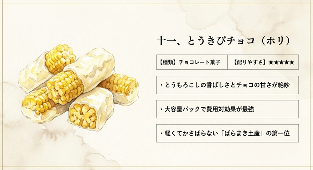 とうきびチョコ（ホリ）