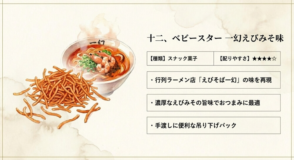 ベビースター 一幻えびみそ味