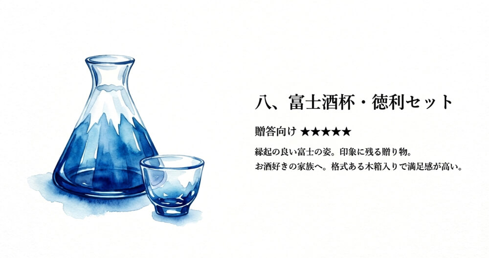 富士酒杯・徳利セット