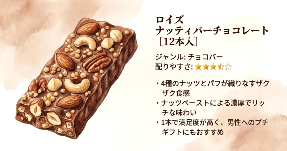 ロイズ ナッティバーチョコレート［12本入］
