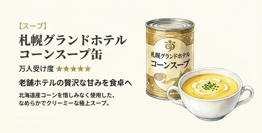 札幌グランドホテル コーンスープ缶