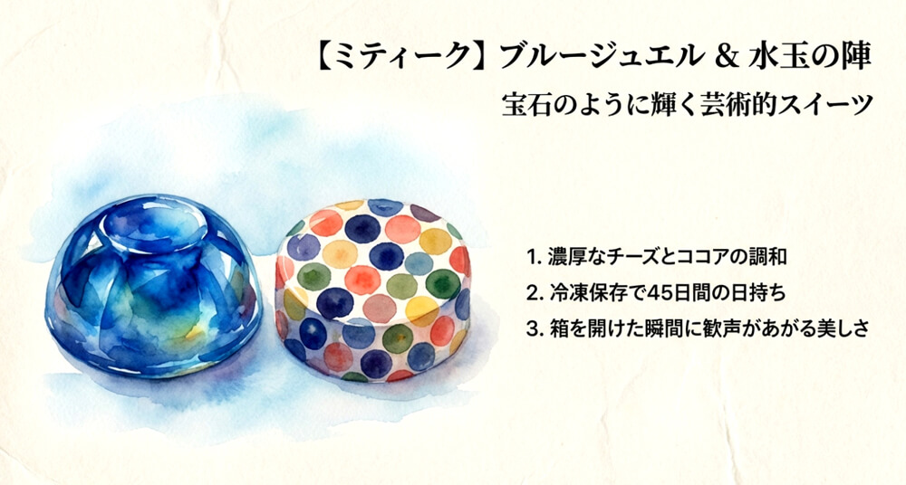 【ミティーク】Blue Jewel（ブルージュエル）＆ 水玉の陣