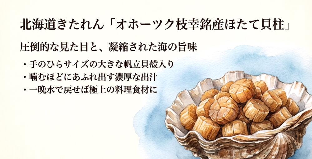 北海道きたれん「オホーツク枝幸銘産ほたて貝柱」