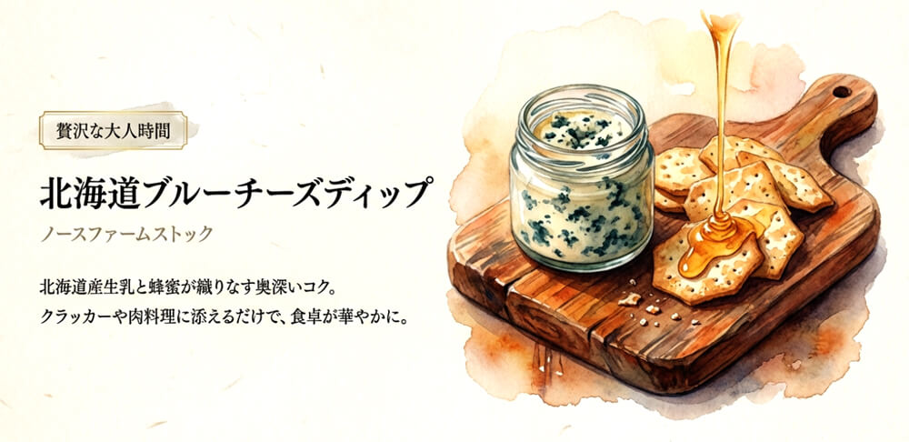 北海道ブルーチーズディップ（NORTH FARM STOCK）