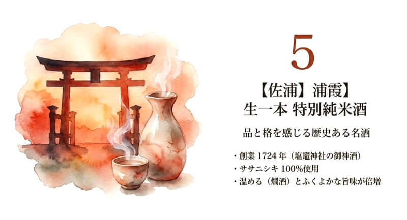 【佐浦】浦霞 生一本 特別純米酒