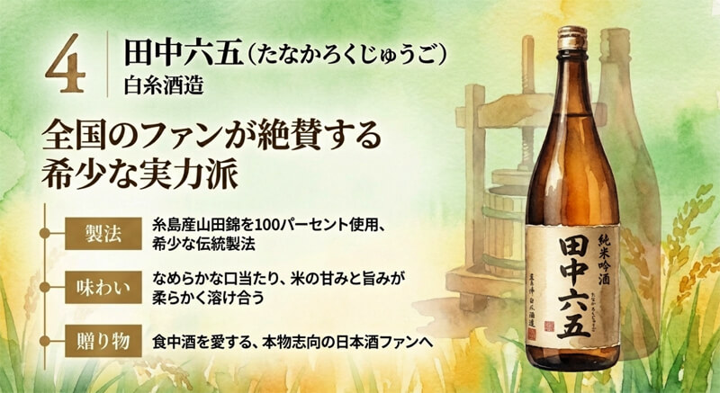 【白糸酒造】田中六五（たなかろくじゅうご）
