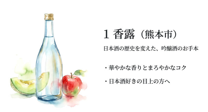 【熊本県酒造研究所】香露（熊本市）