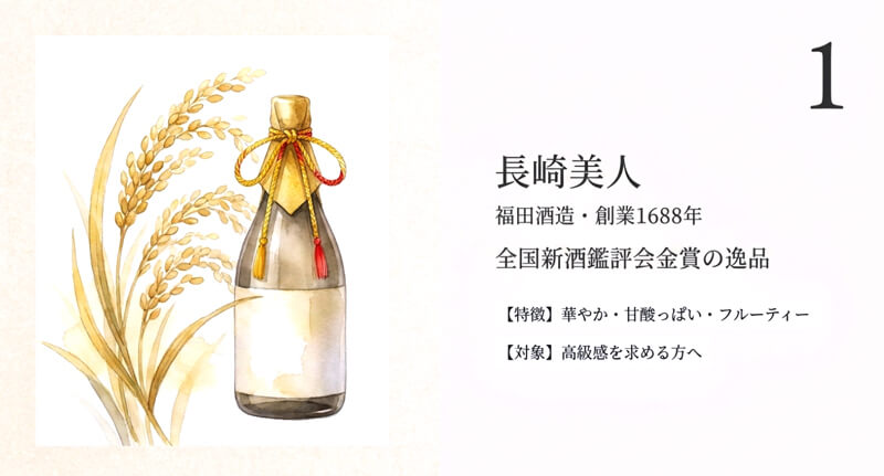 【福田酒造】長崎美人(ながさきびじん)