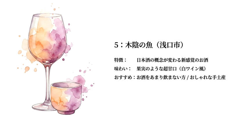 【嘉美心酒造】木陰の魚（浅口市）
