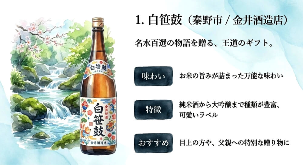 【金井酒造店】白笹鼓（秦野市）