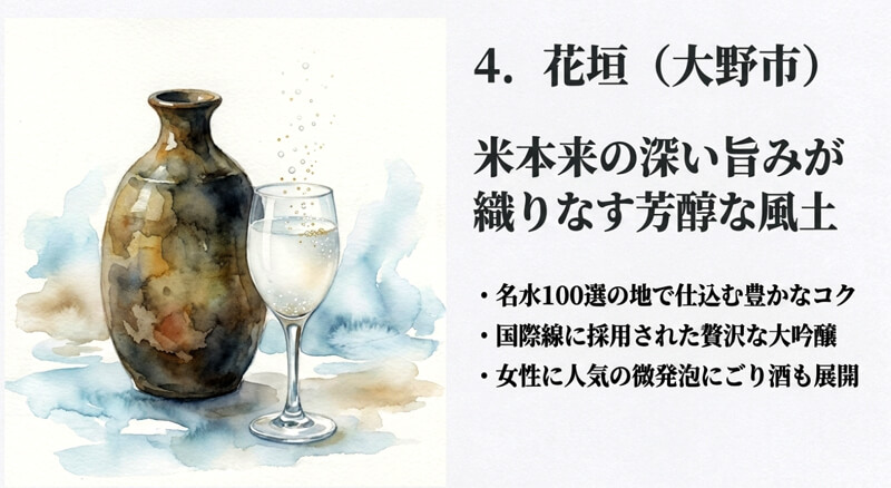 【南部酒造場】花垣（大野市）