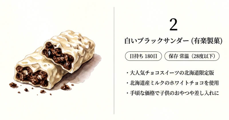 白いブラックサンダー(有楽製菓)