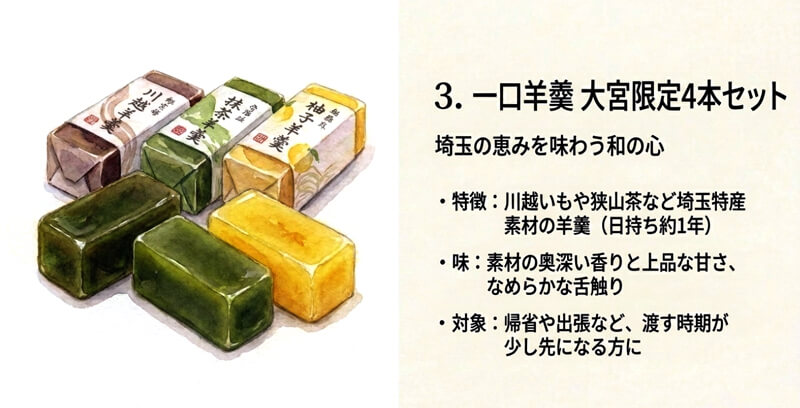 一口羊羹 エキュート大宮限定4本セット