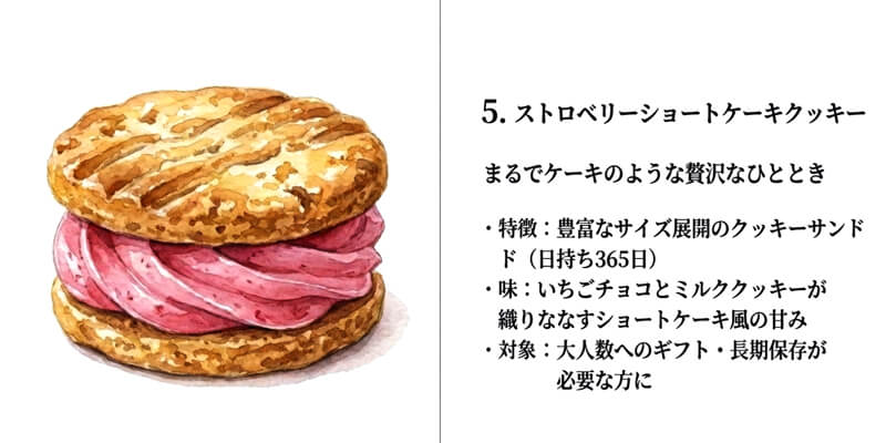 ストロベリーショートケーキクッキー