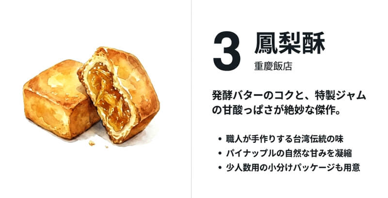【重慶飯店】鳳梨酥(ホウリンス)