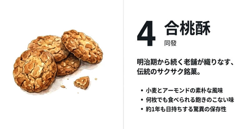 【同發(どうはつ)】合桃酥(アーモンドクッキー)