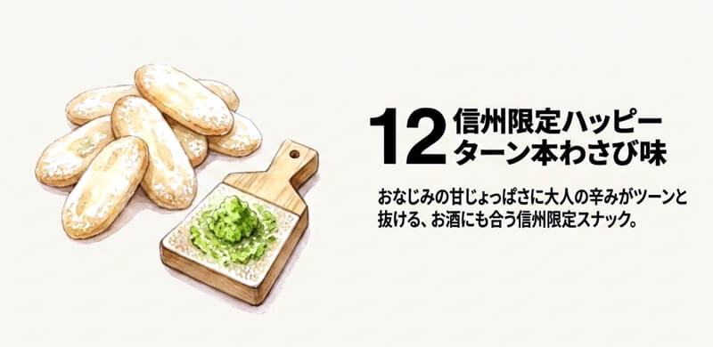 信州限定ハッピーターン本わさび味