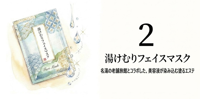 草津温泉源泉入り 湯けむりフェイスマスク
