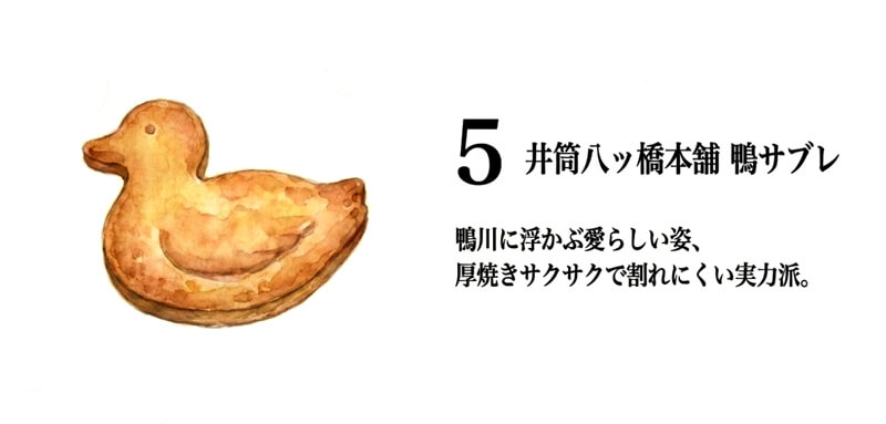 【井筒八ッ橋本舗】京都鴨川 鴨サブレ