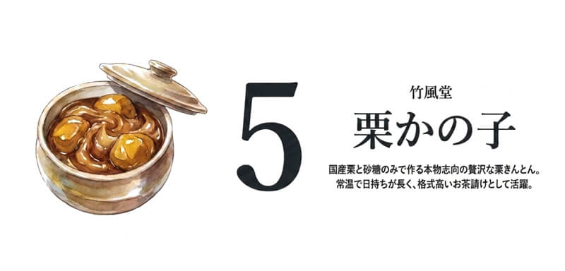 【竹風堂】栗かの子