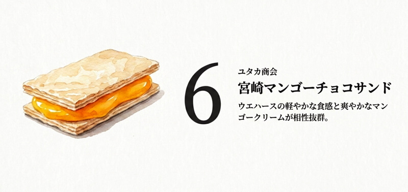 宮崎マンゴーチョコサンド