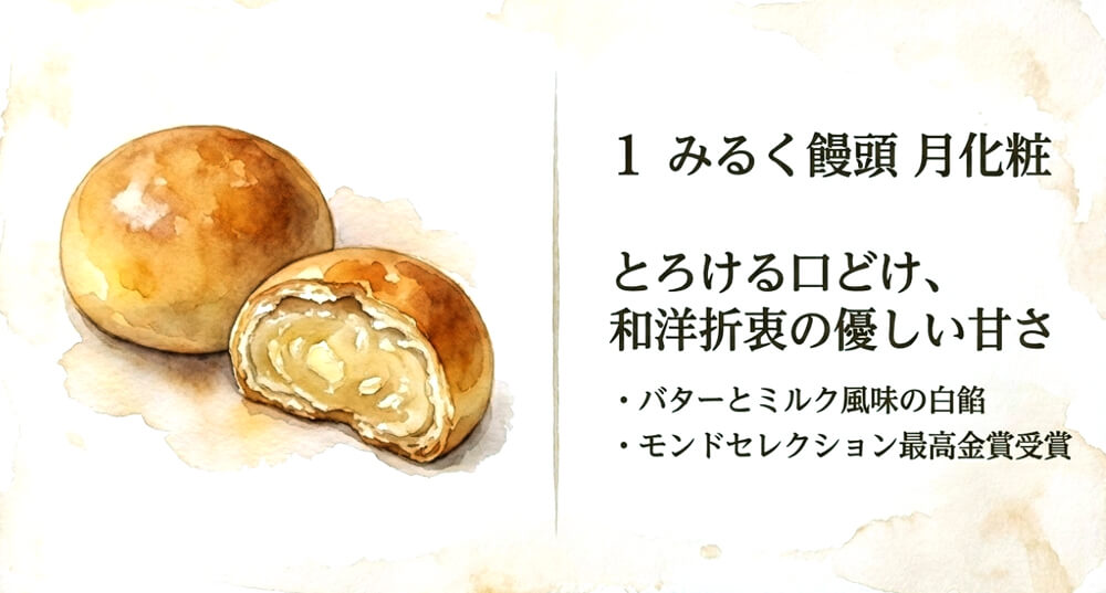みるく饅頭 月化粧