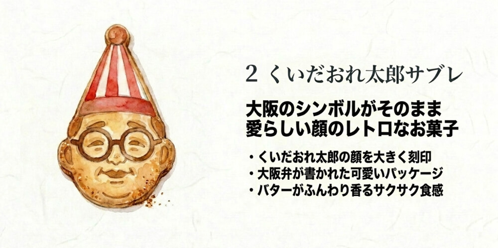 くいだおれ太郎サブレ