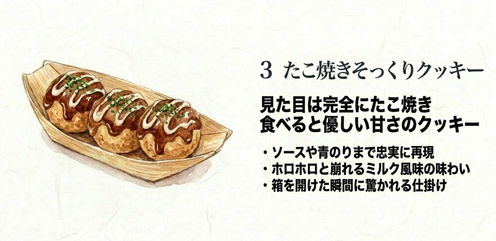 たこ焼きそっくりクッキー