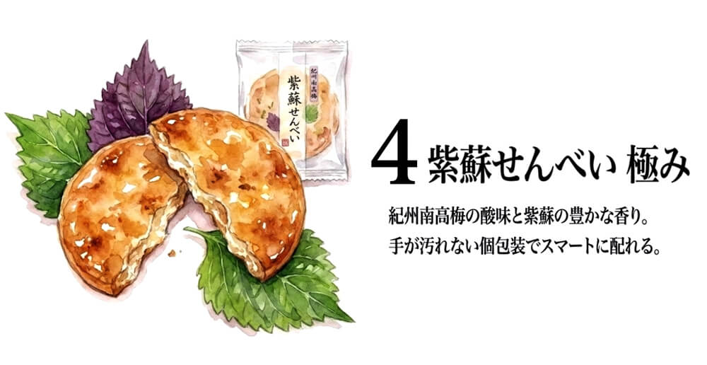 紀州南高梅 紫蘇せんべい 極み