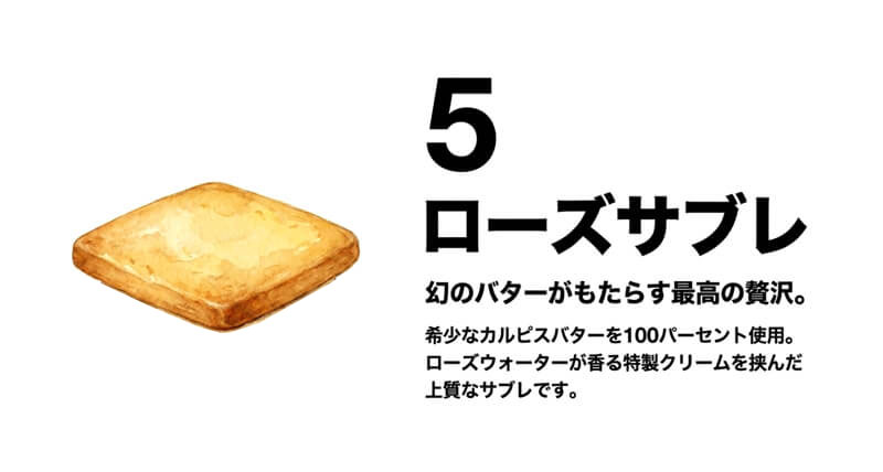 ローズサブレ 白ばら