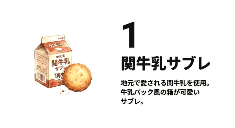 関牛乳サブレ