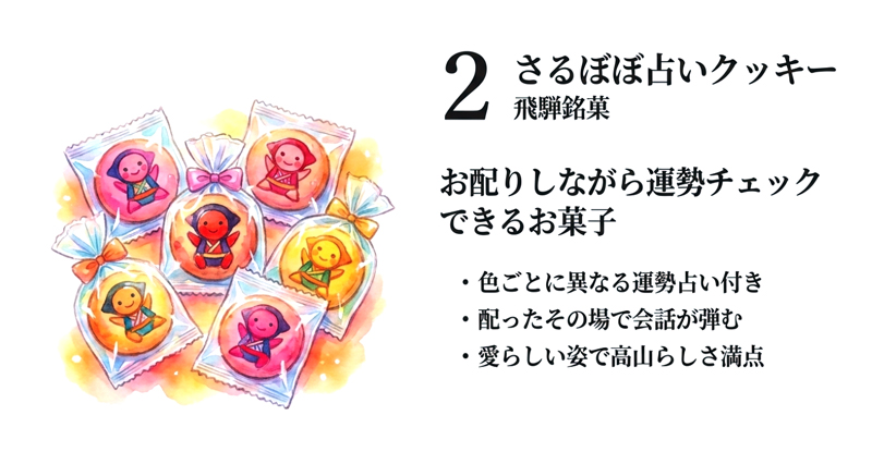 【飛騨銘菓】さるぼぼ占いクッキー