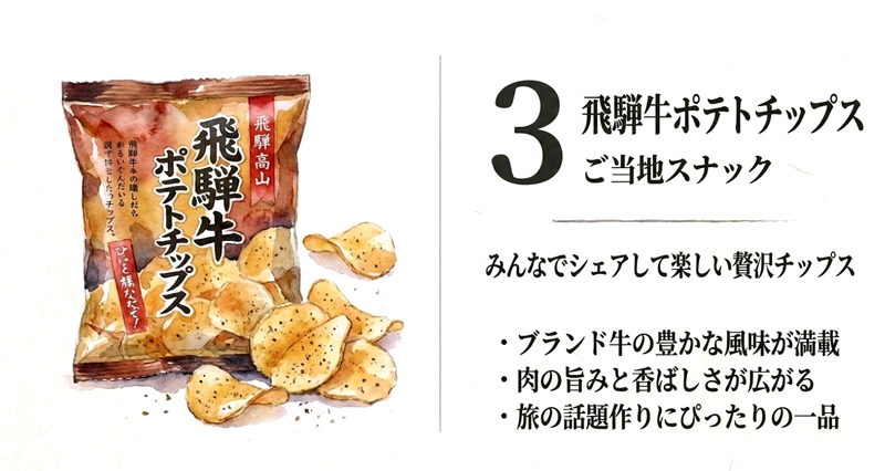 【ご当地スナック】飛騨牛ポテトチップス