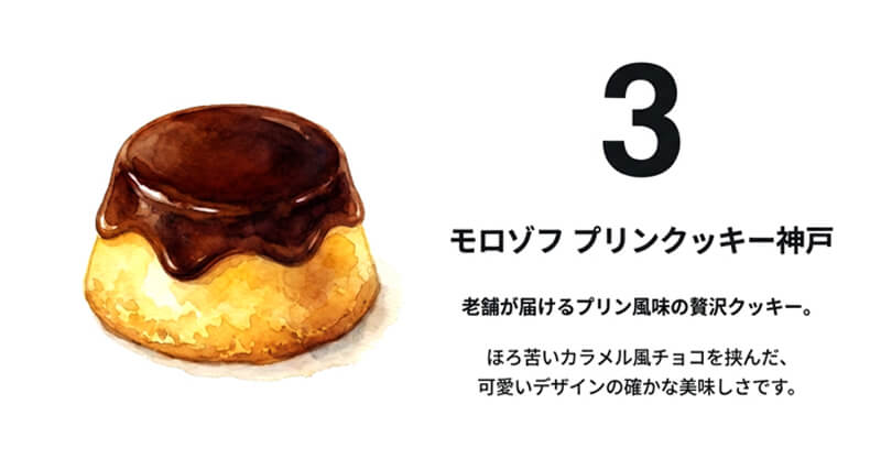 モロゾフのプリンクッキー神戸