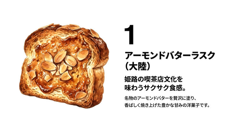 アーモンドバターラスク