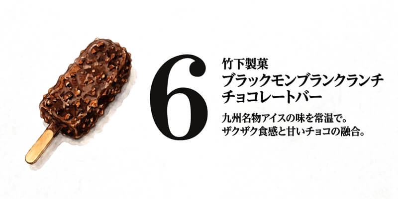 【竹下製菓】ブラックモンブランクランチチョコレートバー