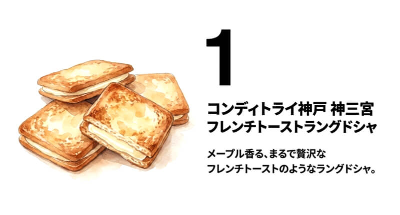 【コンディトライ神戸】神戸三宮フレンチトーストラングドシャ