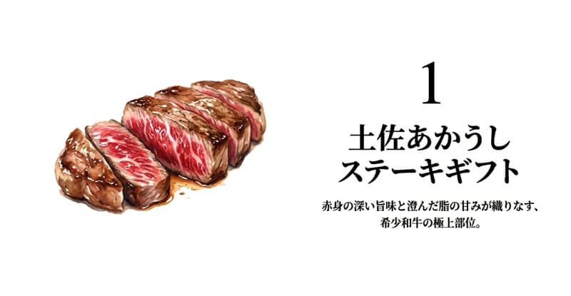 土佐あかうし ステーキギフト / 部位食べ比べセット