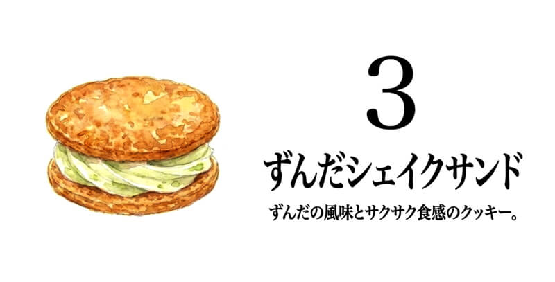 ずんだシェイクサンド