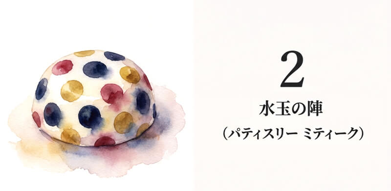 パティスリー ミティーク「水玉の陣」