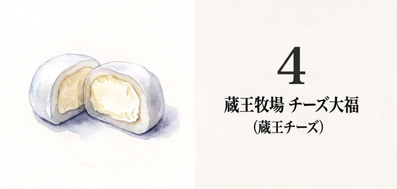 蔵王チーズ（蔵王酪農センター）「蔵王牧場 チーズ大福」